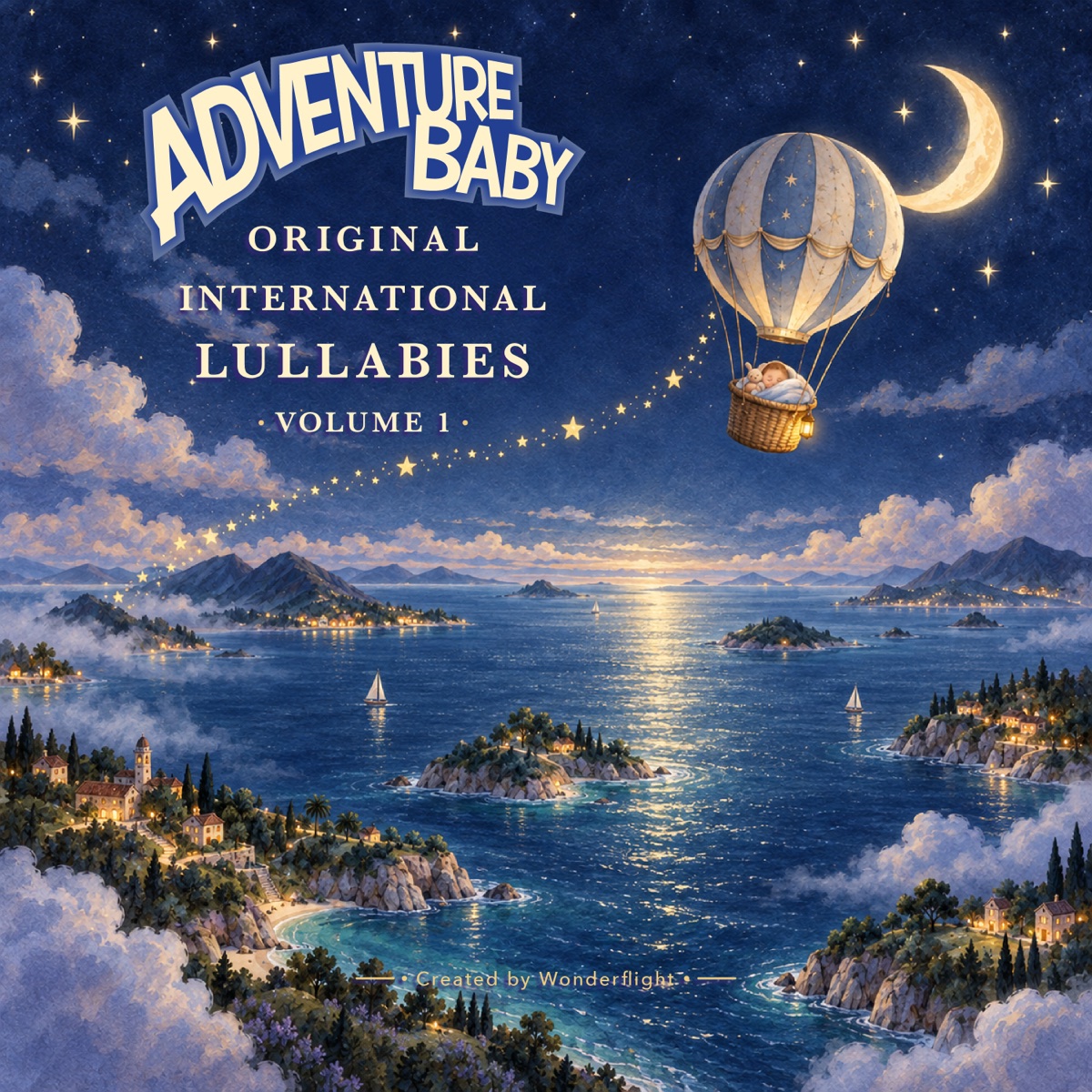 Cover of Adventure Baby — Original International Lullabies, Volume 1